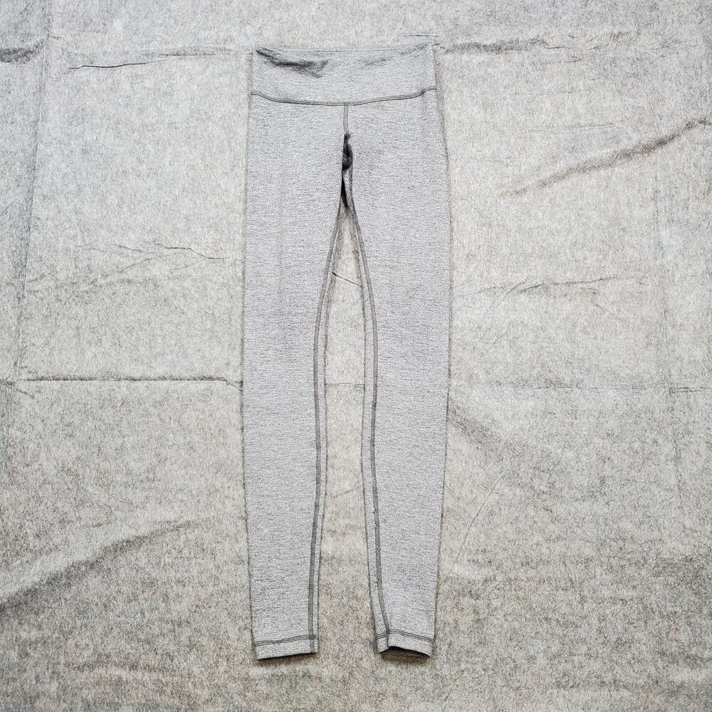 Lululemon Leggings Womens 2 Gray Yoga Run Workout Gym Athleisure 30" Full Length